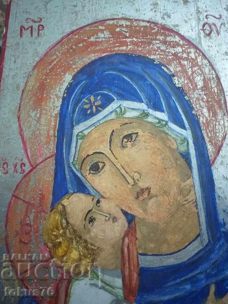 Auction Old hand painted icon in excellent condition Auction Old hand painted icon in excellent condition