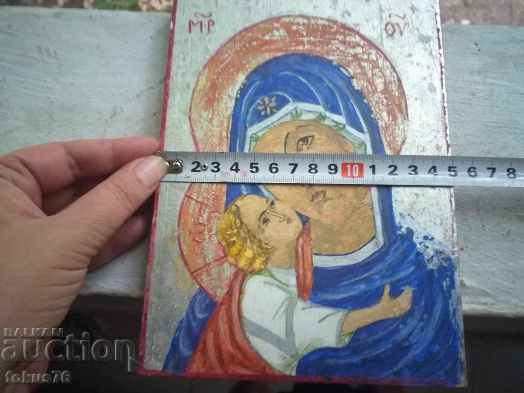 Old hand painted icon in excellent condition - 6 Old hand painted icon in excellent condition - 6