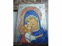 Old hand-painted icon in excellent condition
