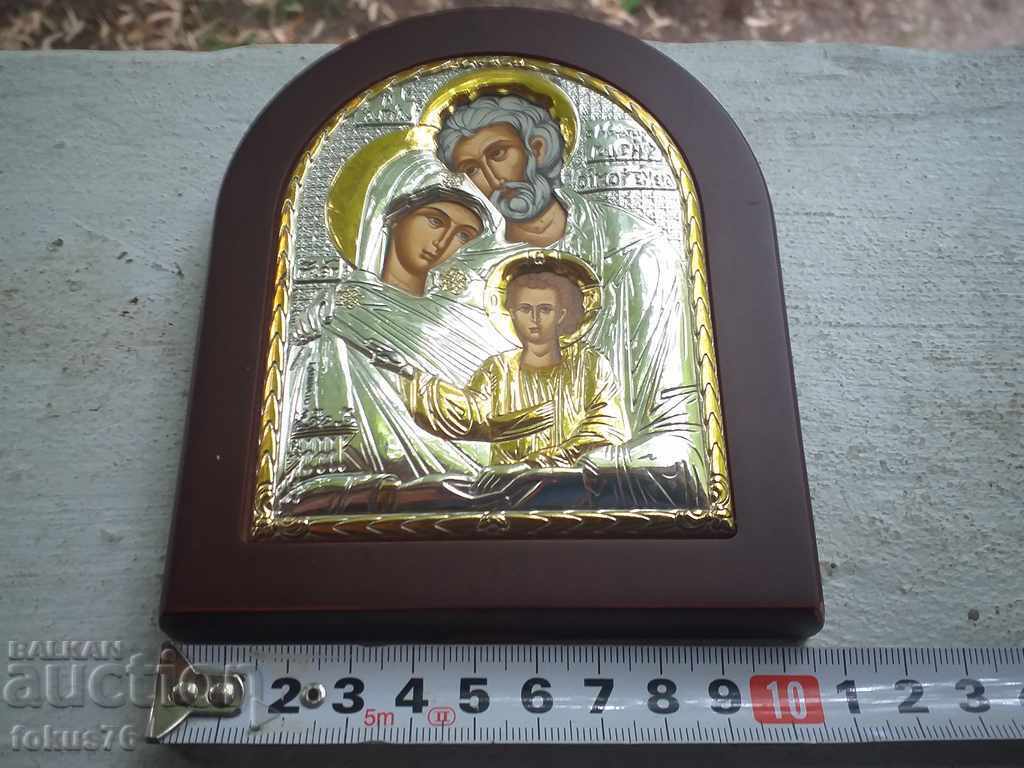 Auction A beautiful silver icon with gilding and a certificate Auction A beautiful silver icon with gilding and a certificate