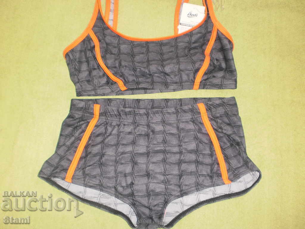 Women's swimsuit boxer and top S, new