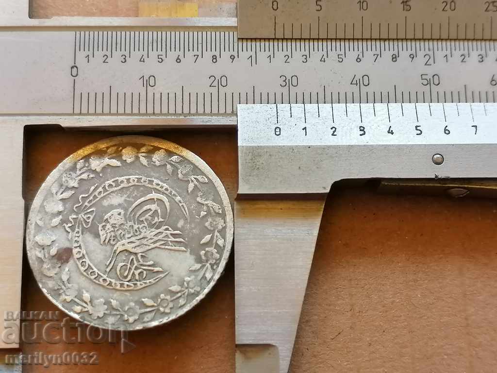 Ottoman coin 3.1 grams of silver 465/1000 Mahmud 2nd - 5 Ottoman coin 3.1 grams of silver 465/1000 Mahmud 2nd - 5