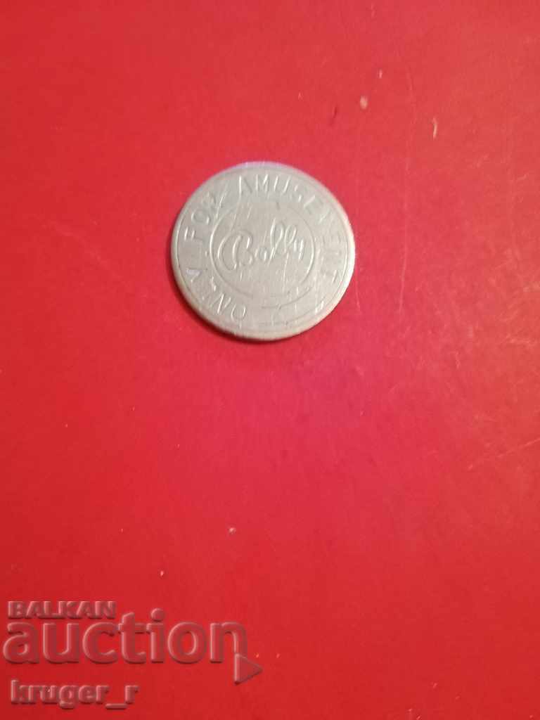 A soca time rotativa token with price 5.00 BGN | € 2.56 A soca time rotativa token with price 5.00 BGN | € 2.56