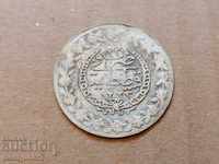 Monedă otomană 2,9 grame de argint 465/1000 Mahmud 2