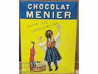 1530 Франция Рекламна табелка шоколад Menier Размер 30/40 см