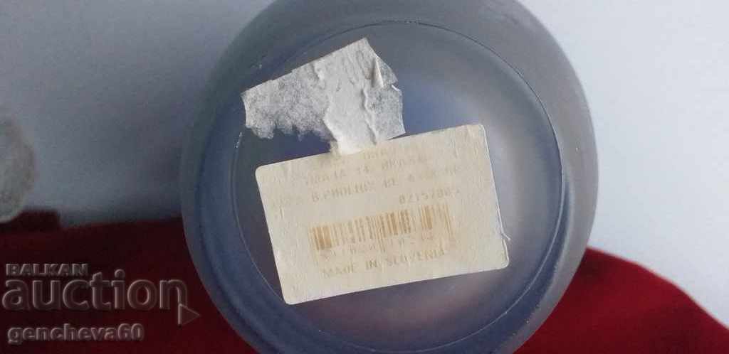 Παλιό βάζο από μπλε κρύσταλλο Βοημίας - 6