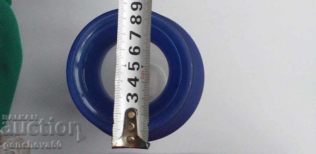 Old vase, blue Bohemian crystal - 7 Old vase, blue Bohemian crystal - 7