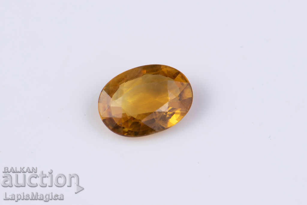 Yellow sapphire 0.45ct oval only heated