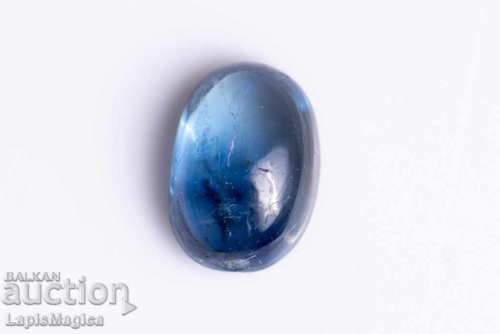 Blue-green sapphire cabochon 0.63ct only heated