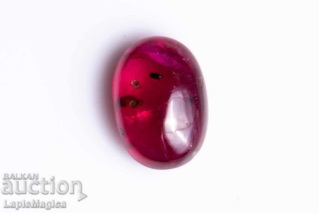 Ruby cabochon oval 1.26ct only heated