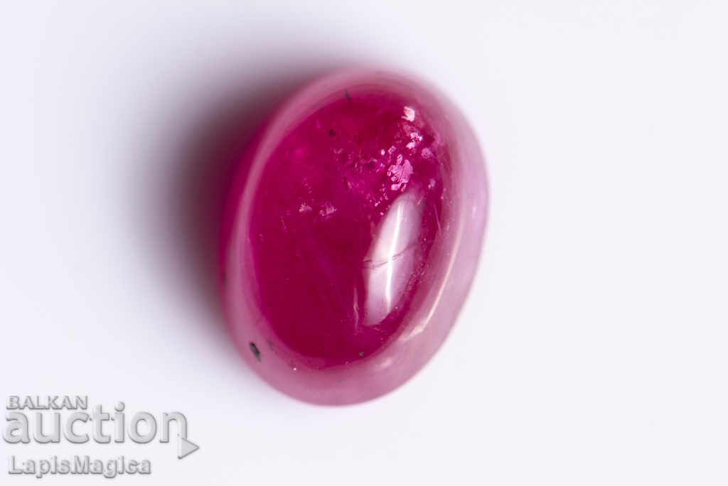 Ruby cabochon oval 1.46ct only heated