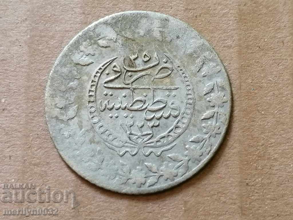 Ottoman coin 2.6 grams of silver 465/1000 Mahmud 2nd - 6 Ottoman coin 2.6 grams of silver 465/1000 Mahmud 2nd - 6