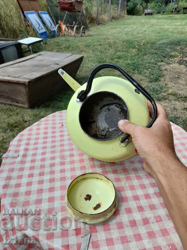 Old enamel teapot - 5 Old enamel teapot - 5