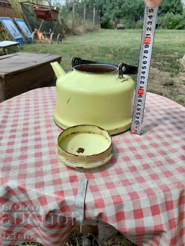 Old enamel teapot - 7 Old enamel teapot - 7