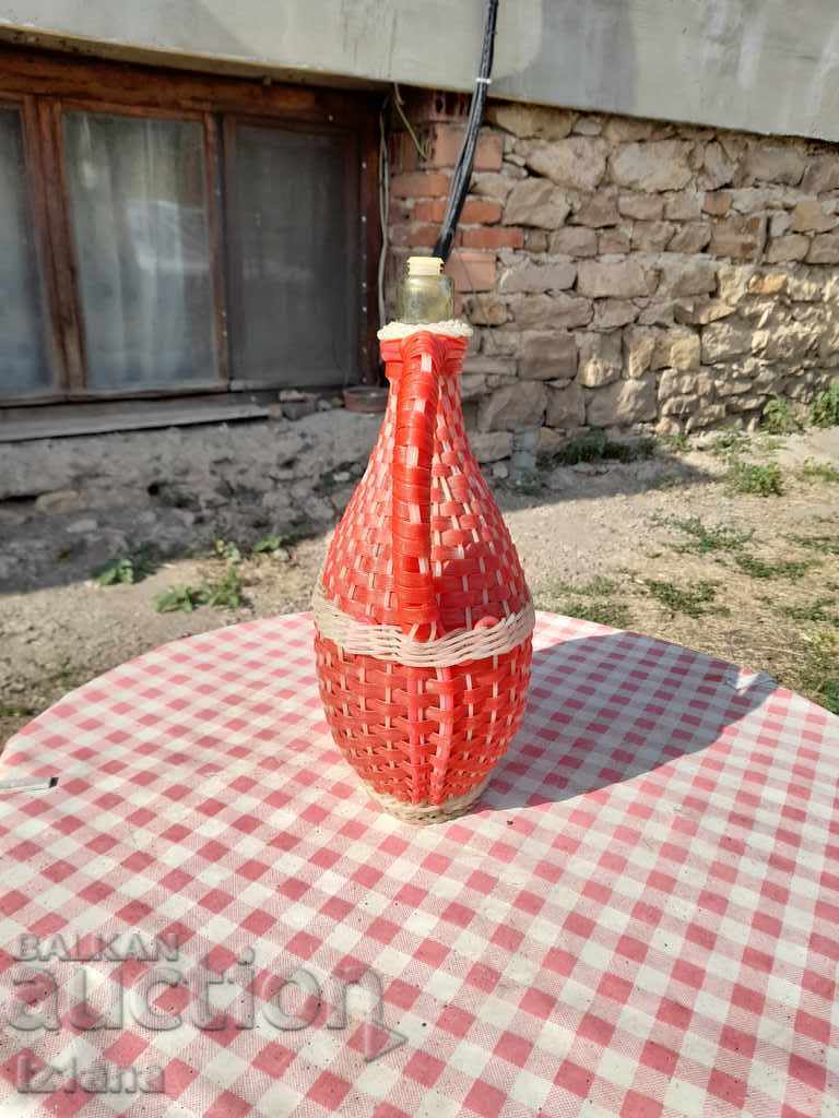 Delivery of Old woven demijohn Delivery of Old woven demijohn