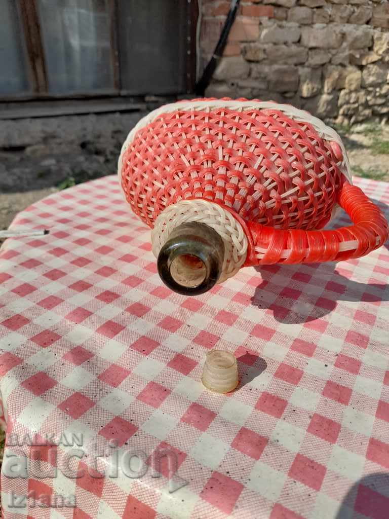 Old woven demijohn - 5 Old woven demijohn - 5