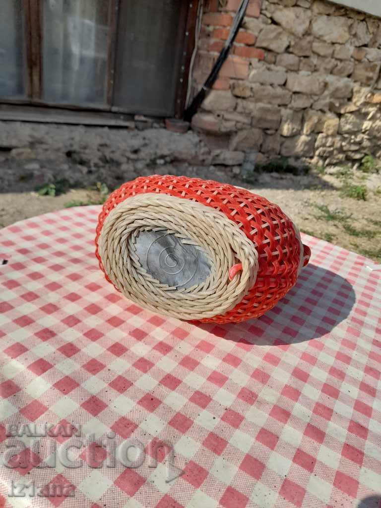 Old woven demijohn - 6 Old woven demijohn - 6