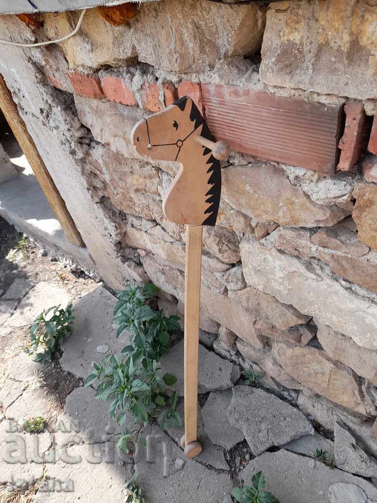 Auction Old wooden horse Auction Old wooden horse