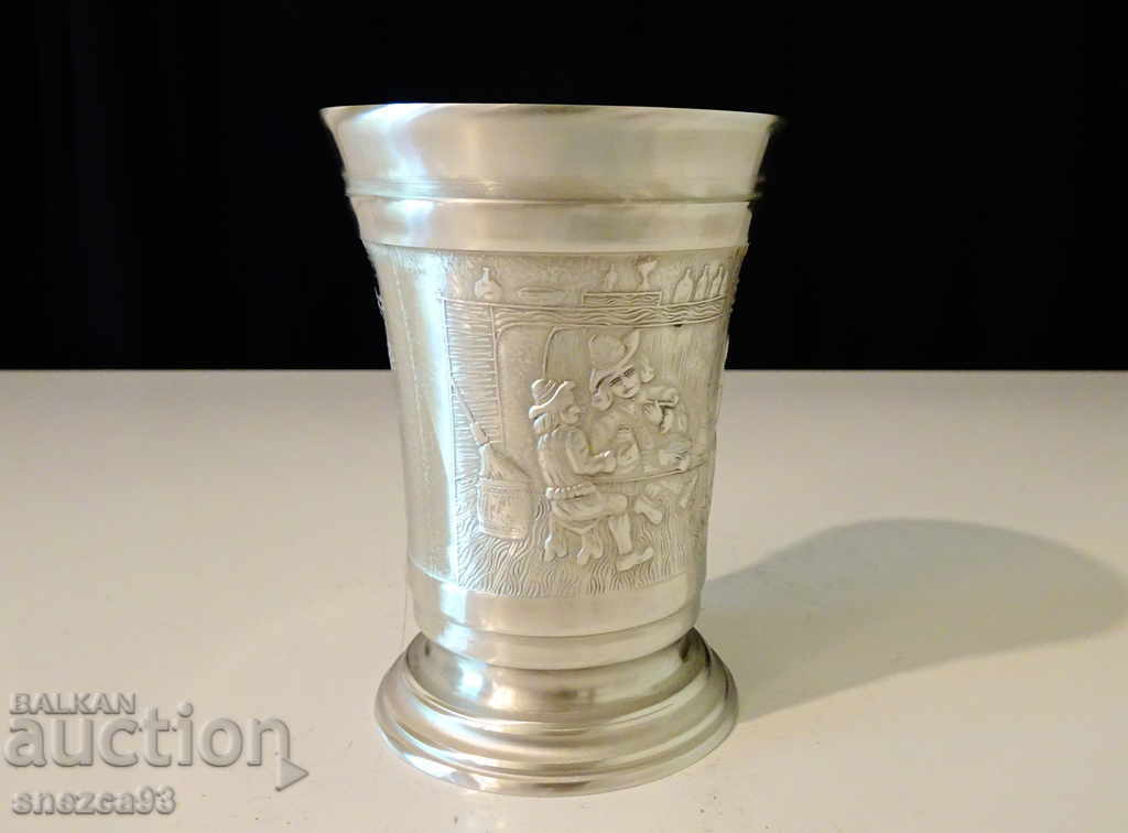 Tin wine cup for a rich table, feast, wedding - 5 Tin wine cup for a rich table, feast, wedding - 5