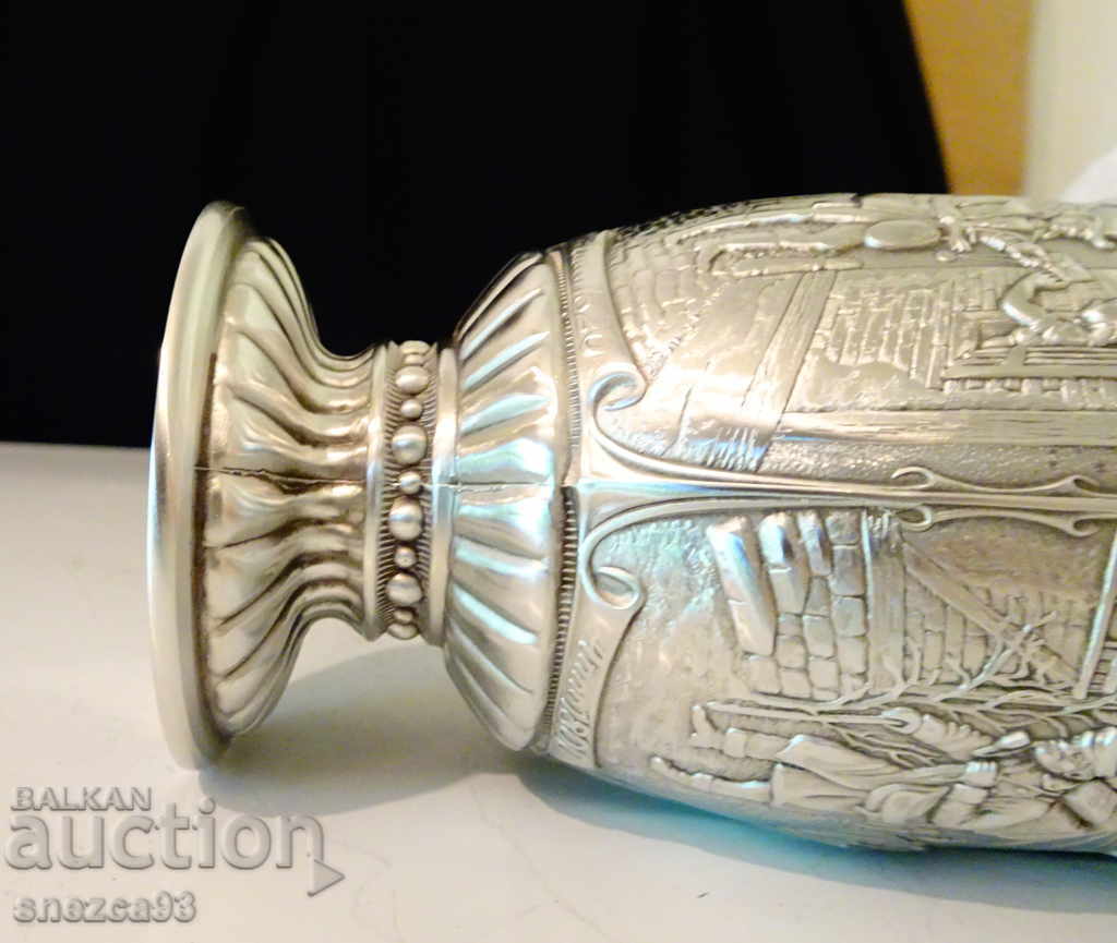 Tin wine cup, paintings for the old post offices - 5 Tin wine cup, paintings for the old post offices - 5