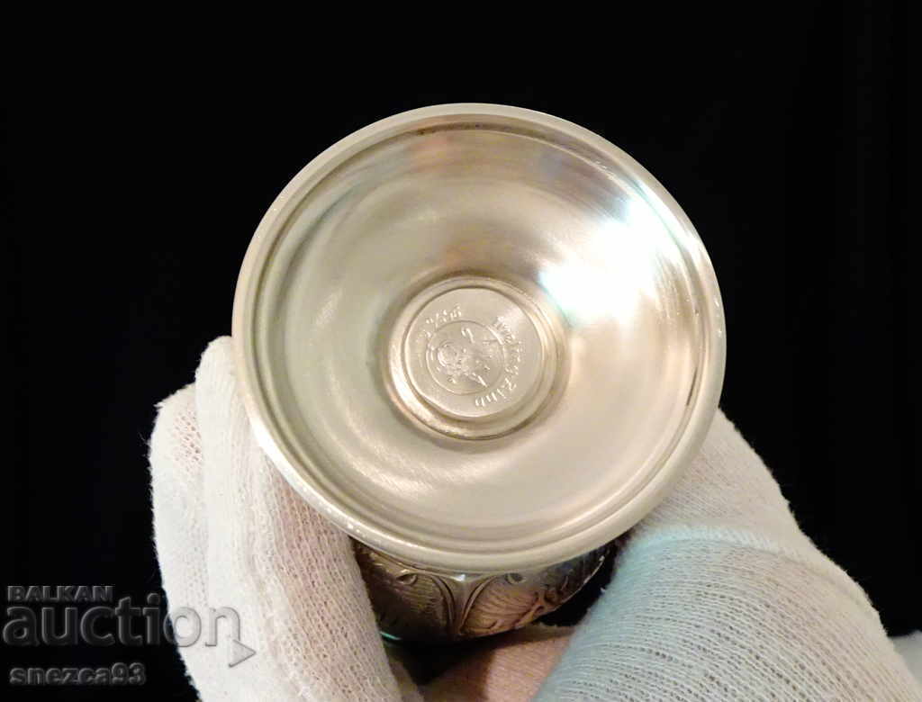 Tin wine cup, paintings for the old post offices - 7 Tin wine cup, paintings for the old post offices - 7