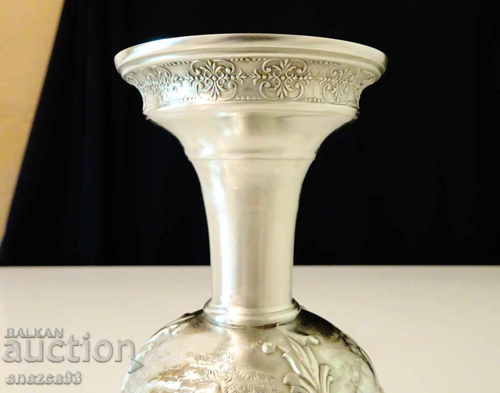 Pewter goblet, wine glass made of pewter with beautiful rural scenes - 5 Pewter goblet, wine glass made of pewter with beautiful rural scenes - 5