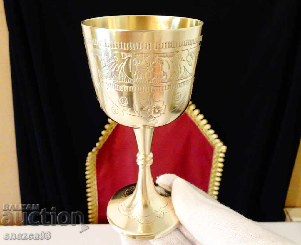 English goblet, wine glass, baroque, bronze - 6 English goblet, wine glass, baroque, bronze - 6