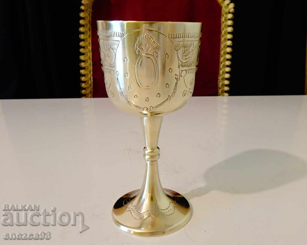 English goblet, wine glass, baroque, bronze - 7 English goblet, wine glass, baroque, bronze - 7
