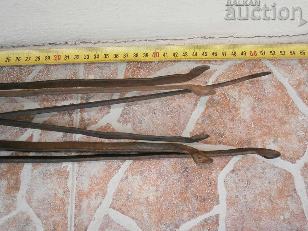 Old Primitive Forged Dilaph Masha Wrought Iron LOT - 7