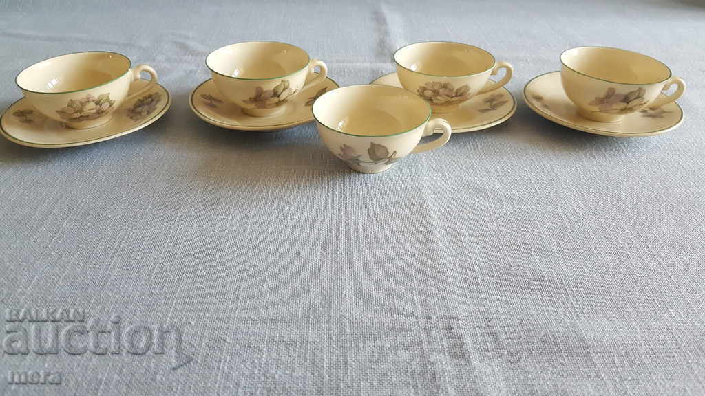 Fine porcelain Czech coffee cups