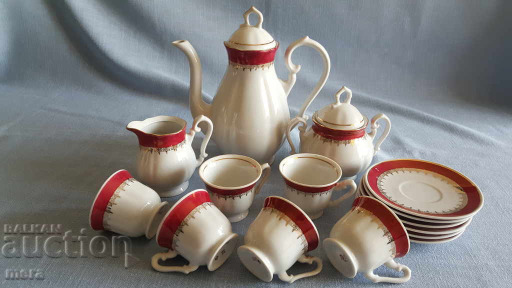 Coffee set made of fine German porcelain with price 95.00 BGN | € 48.57