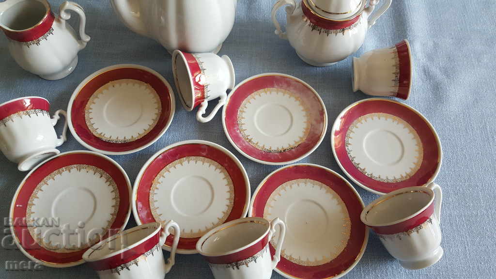 Coffee set made of fine German porcelain - 6