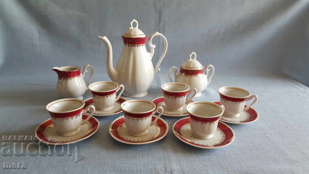 Coffee set made of fine German porcelain