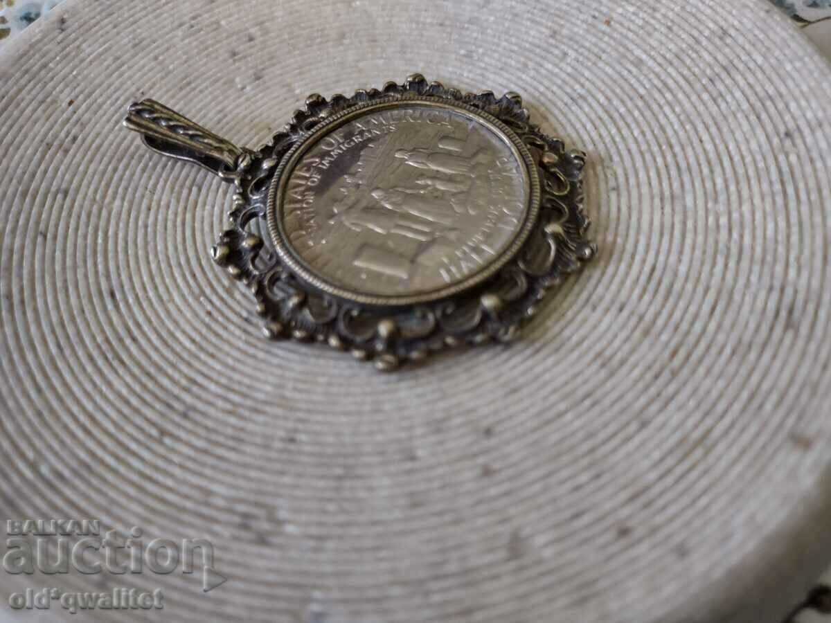 Auction Locket, pendant, silver, silver Auction Locket, pendant, silver, silver