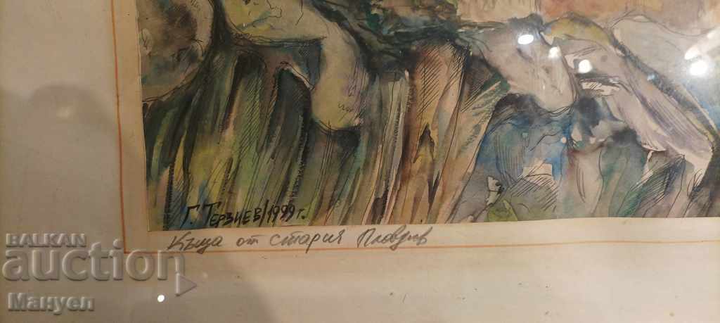 Auction  I am selling a watercolor by Georgi Terziev.
