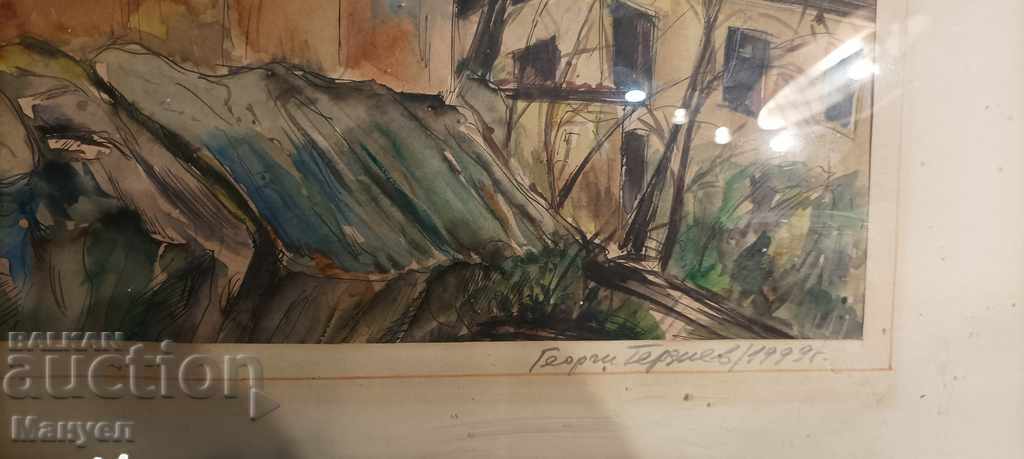 Delivery of I am selling a watercolor by Georgi Terziev.