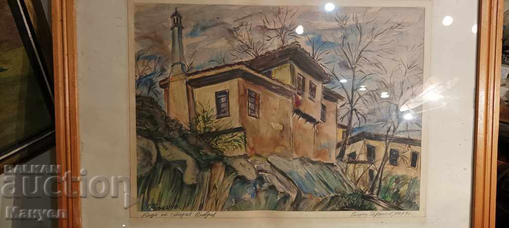 I am selling a watercolor by Georgi Terziev.
