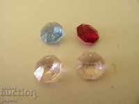 4 pcs. ARTIFICIAL STONES FOR EARRINGS