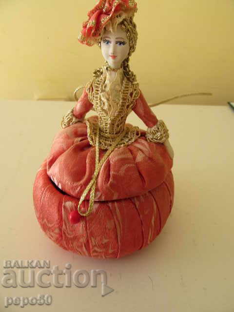 BEAUTIFUL HANDMADE JEWELRY BOX-DOLL BEAUTIFUL HANDMADE JEWELRY BOX-DOLL