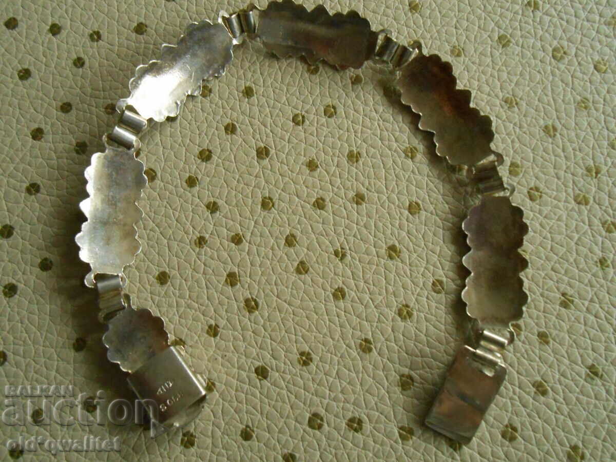 BRACELET from the past - silver with enamel, stamps - 5 BRACELET from the past - silver with enamel, stamps - 5