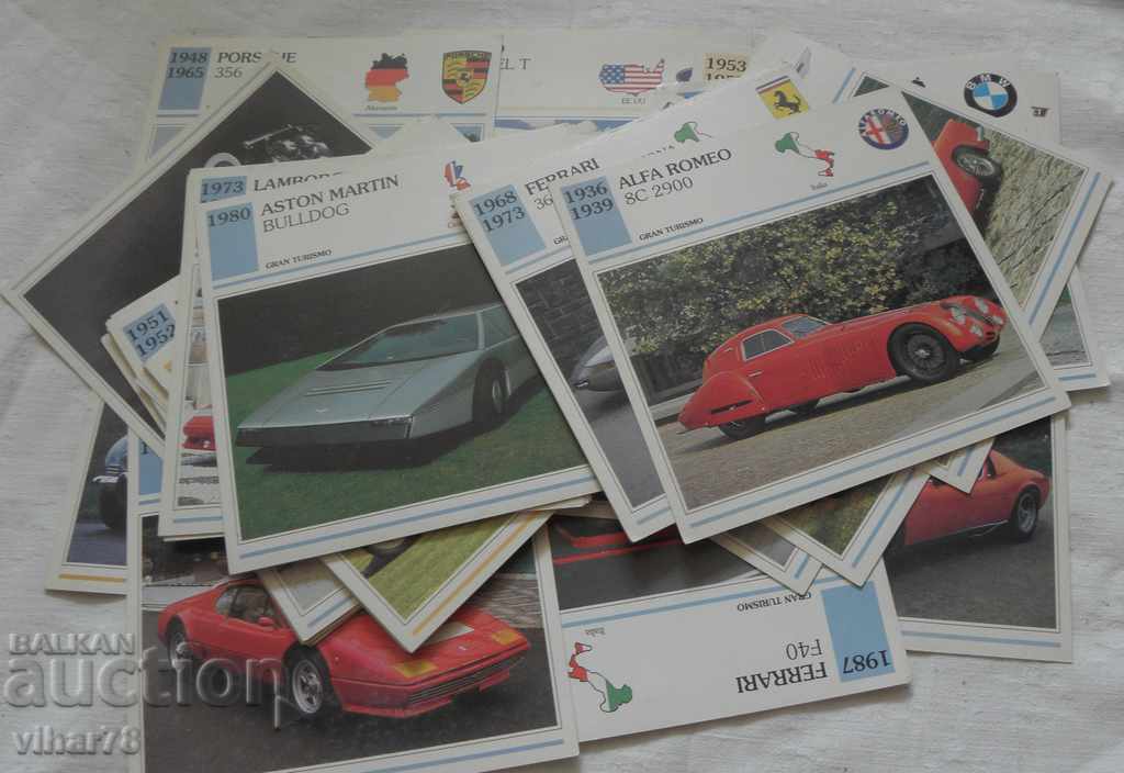 60 buc. IMAGINI PE CARTON CU MAȘINI RETRO - 5 60 buc. IMAGINI PE CARTON CU MAȘINI RETRO - 5