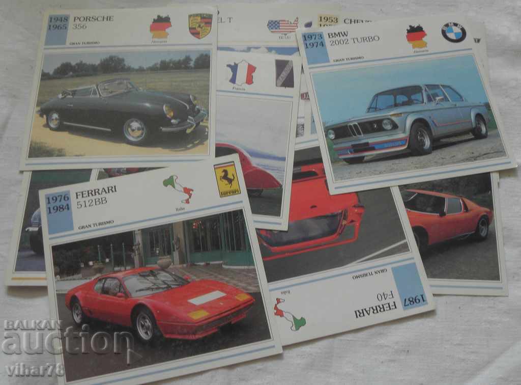 60 buc. IMAGINI PE CARTON CU MAȘINI RETRO - 6 60 buc. IMAGINI PE CARTON CU MAȘINI RETRO - 6