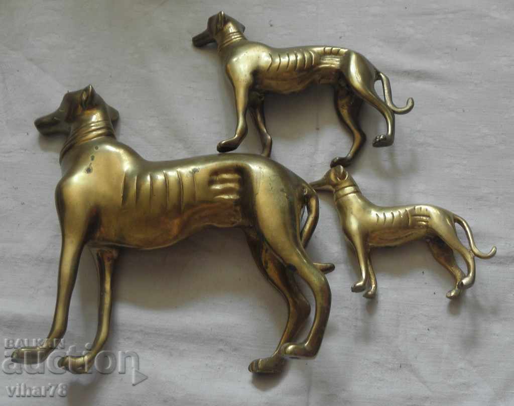 SET DE TREI CAINI DE BRONZ - 6 SET DE TREI CAINI DE BRONZ - 6