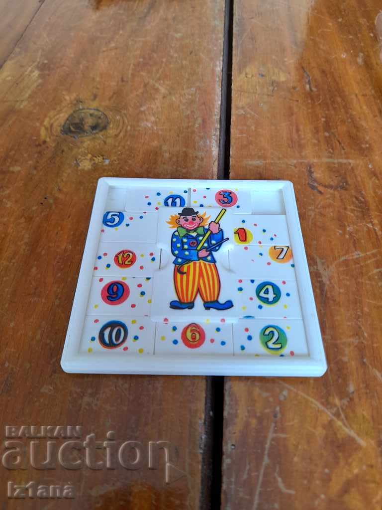 Old children's game, tile for laying, arrangement