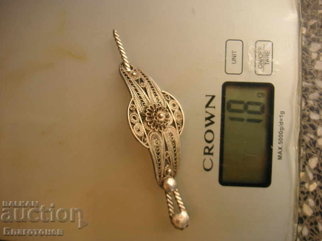 Silver hairpin needle filigree with price 80.00 BGN | € 40.90 Silver hairpin needle filigree with price 80.00 BGN | € 40.90