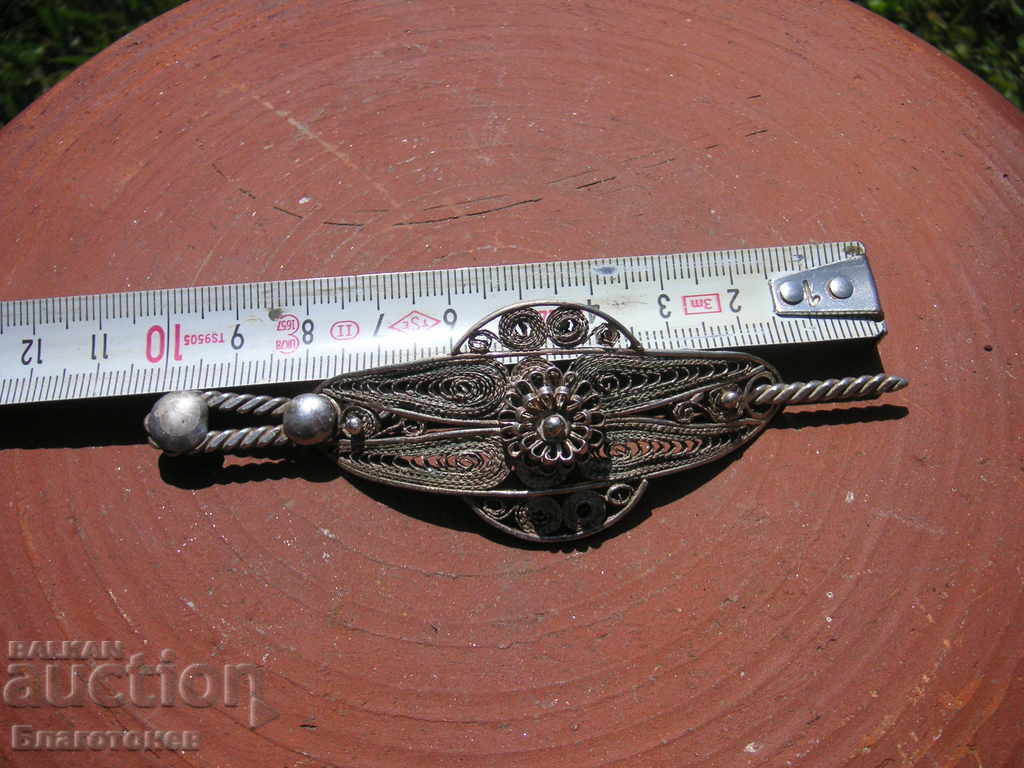 Auction Silver hairpin needle filigree Auction Silver hairpin needle filigree