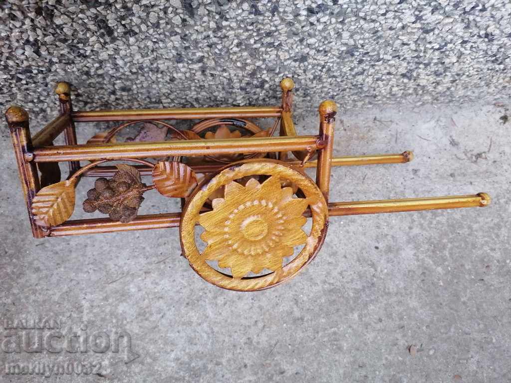 Детска ламаринена играчка каруца двуколка тали кола количка с цена 46.00 лв. | € 23.52