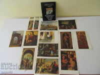 12 buc. CĂRȚI POȘTALE RUSEȘTI "PICTURĂ ITALIANĂ"