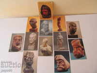 11 бр.РУСКИ КАРТИЧКИ - СЪВЕТСКА СКУЛПТУРА