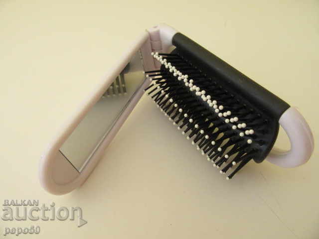 FOLDING WOMEN'S COMB WITH MIRROR with price 3.00 BGN | € 1.53 FOLDING WOMEN'S COMB WITH MIRROR with price 3.00 BGN | € 1.53